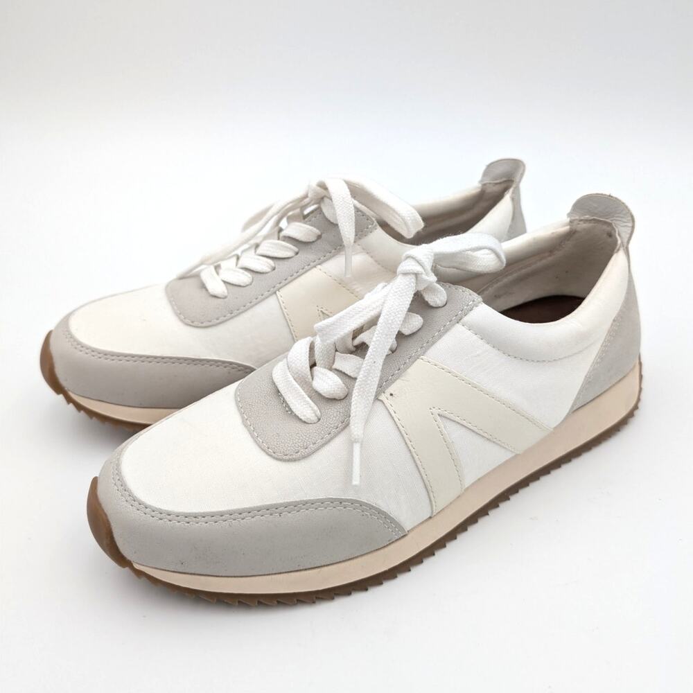 Mia Kable Low Top Sneaker Shoes Lace-Up Women's Ivory/Natural Size US6M EU37